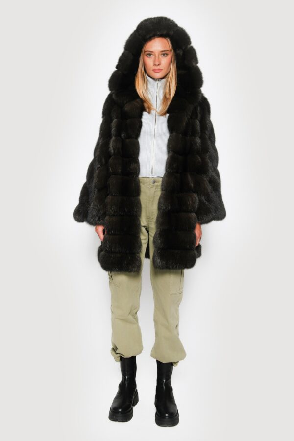 Jacket in sable barguzinsky dark