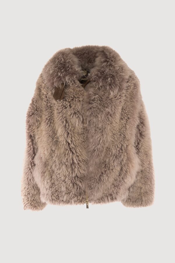 Mohair taupe jacket