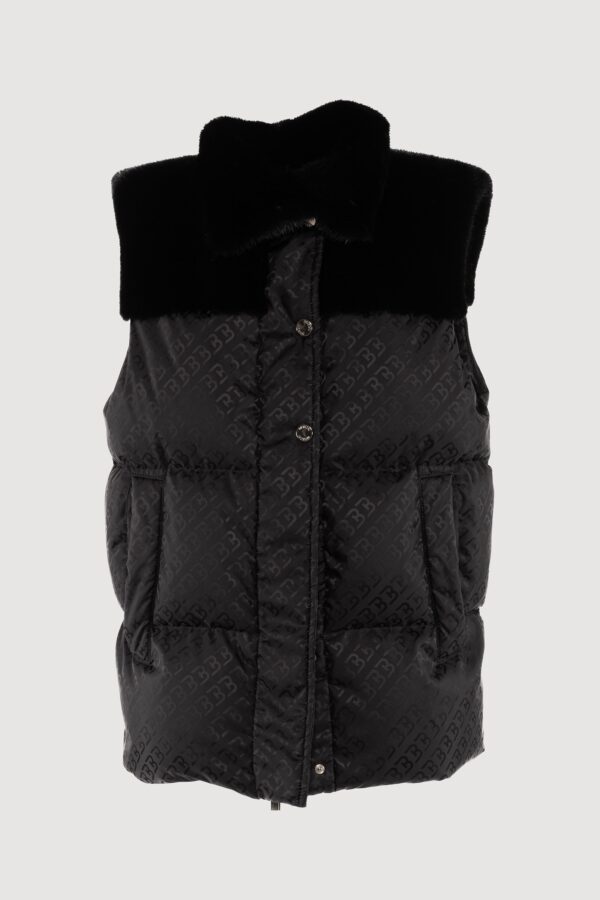 Logo vest and mink black nafa