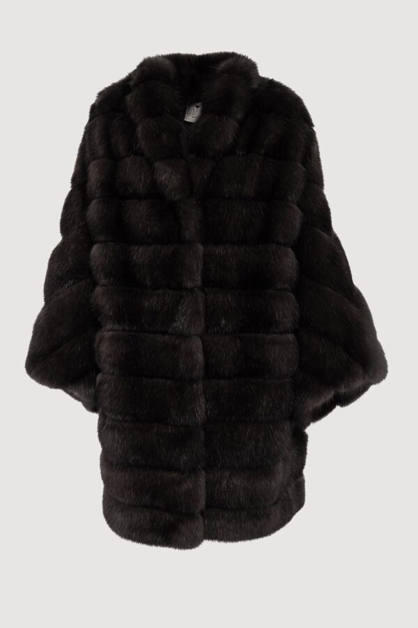 Coat in sable barguzinsky dark silvery