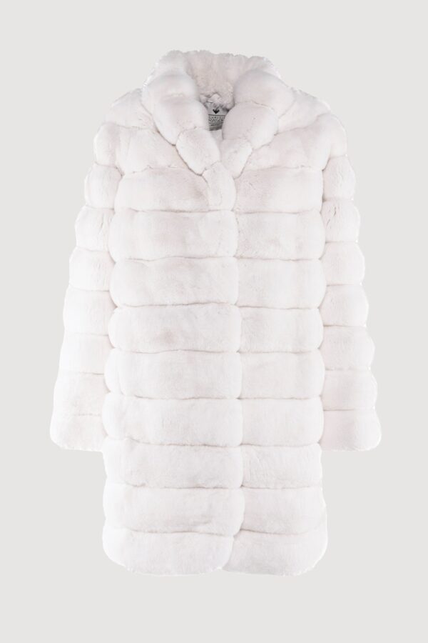 White chinchillà coat