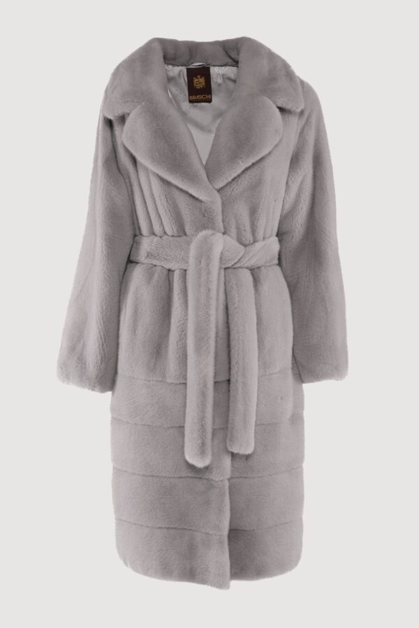 Mink vapor blue coat